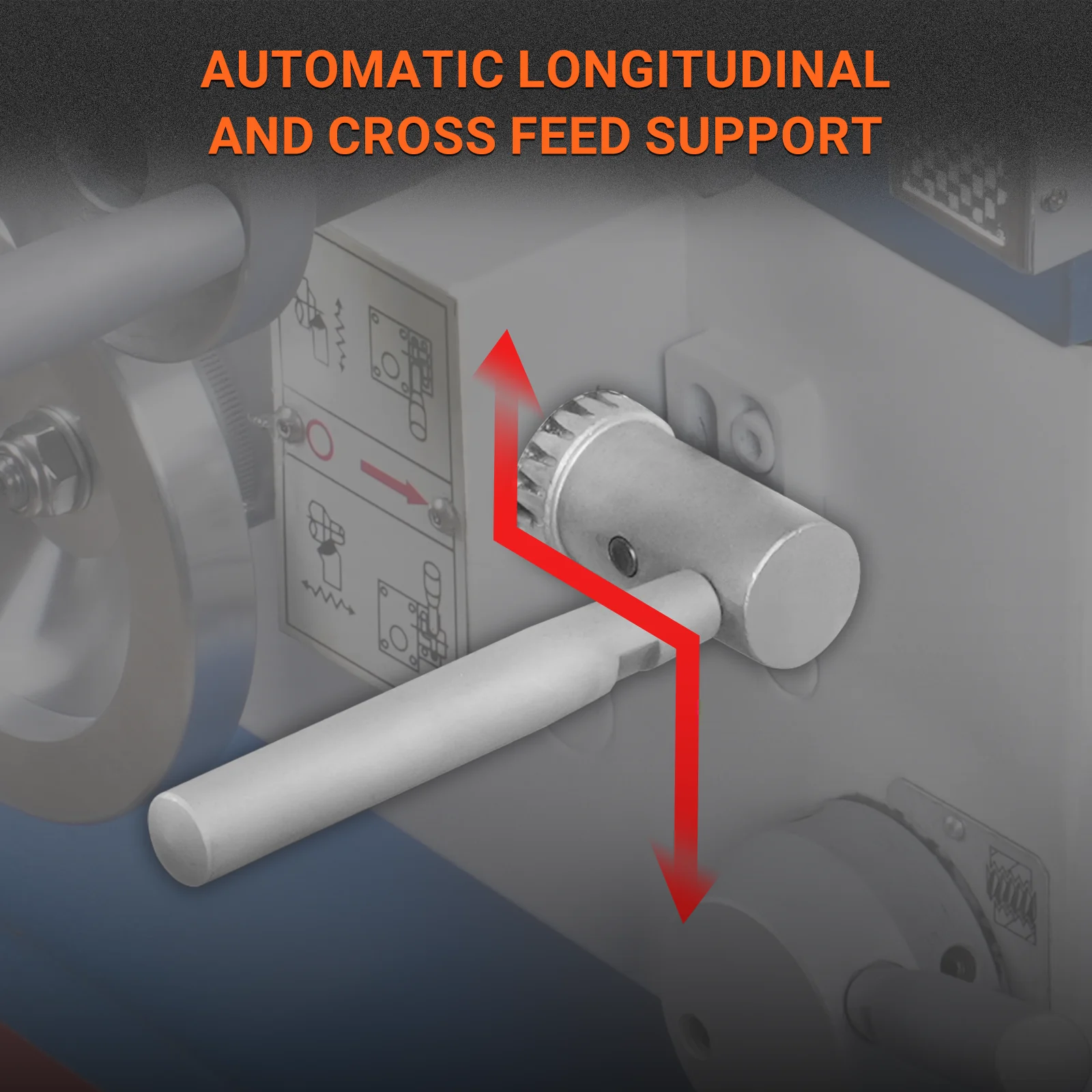 1.5‘’ Spindle Bore Metal Lathe Machine 10'' x 30'' High Precision Brushless Motor Benchtop 0-2000 RPM  Variable Speed Metal Working Machine 1.5HP Small Lathe without Stand 1030V - Image 11