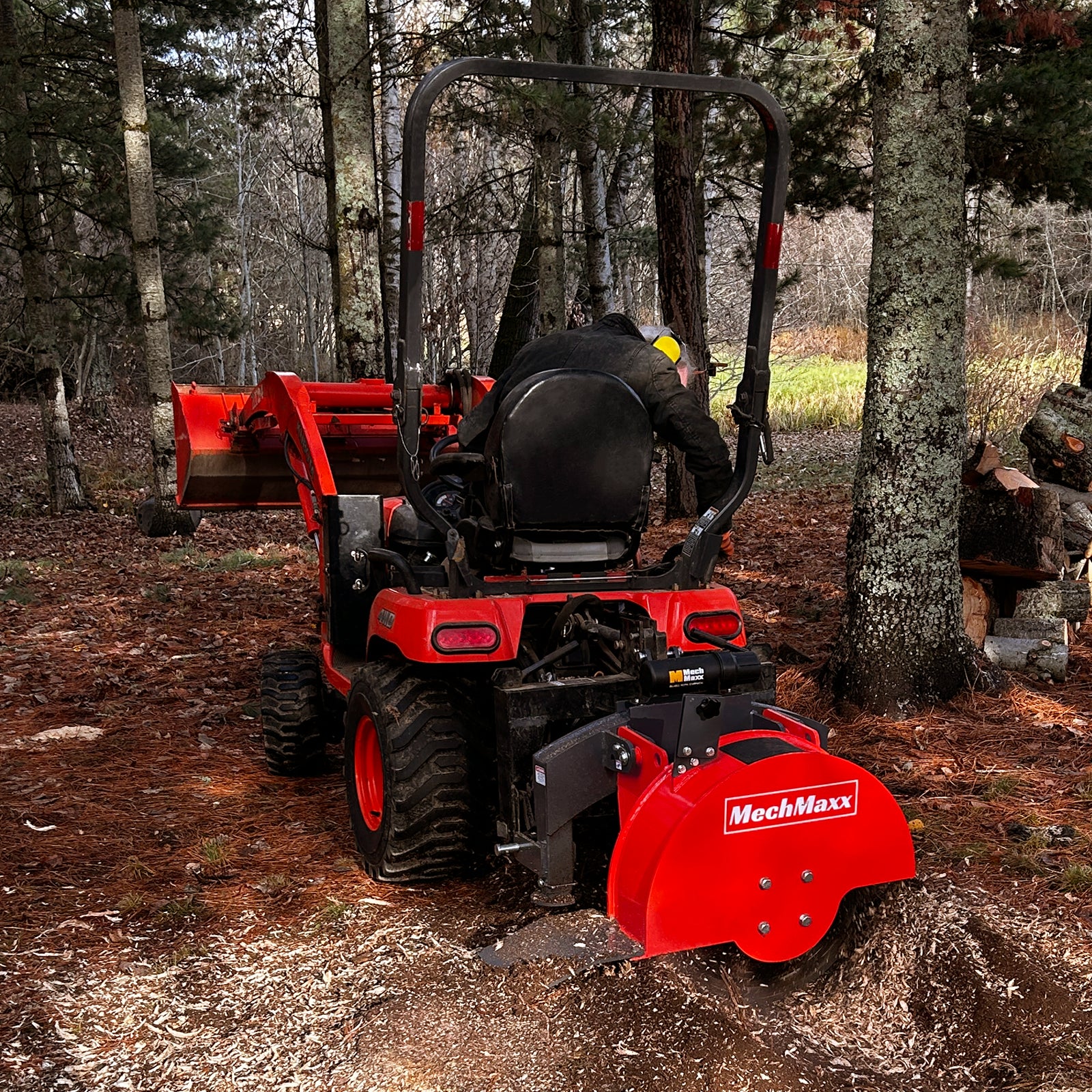 3-Point PTO Stump Grinder with 34 Carbide Teeth (PTO Shaft Included with Slip Clutch),  for 15-45HP Tractor,  SG24 - Image 8