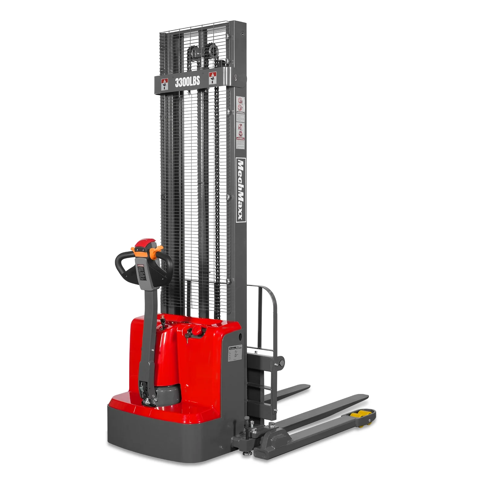 3300lbs Electric Straddle Stacker,  138" Lift,  Adjustable Legs & Forks,  F33-138SLA - Image 25