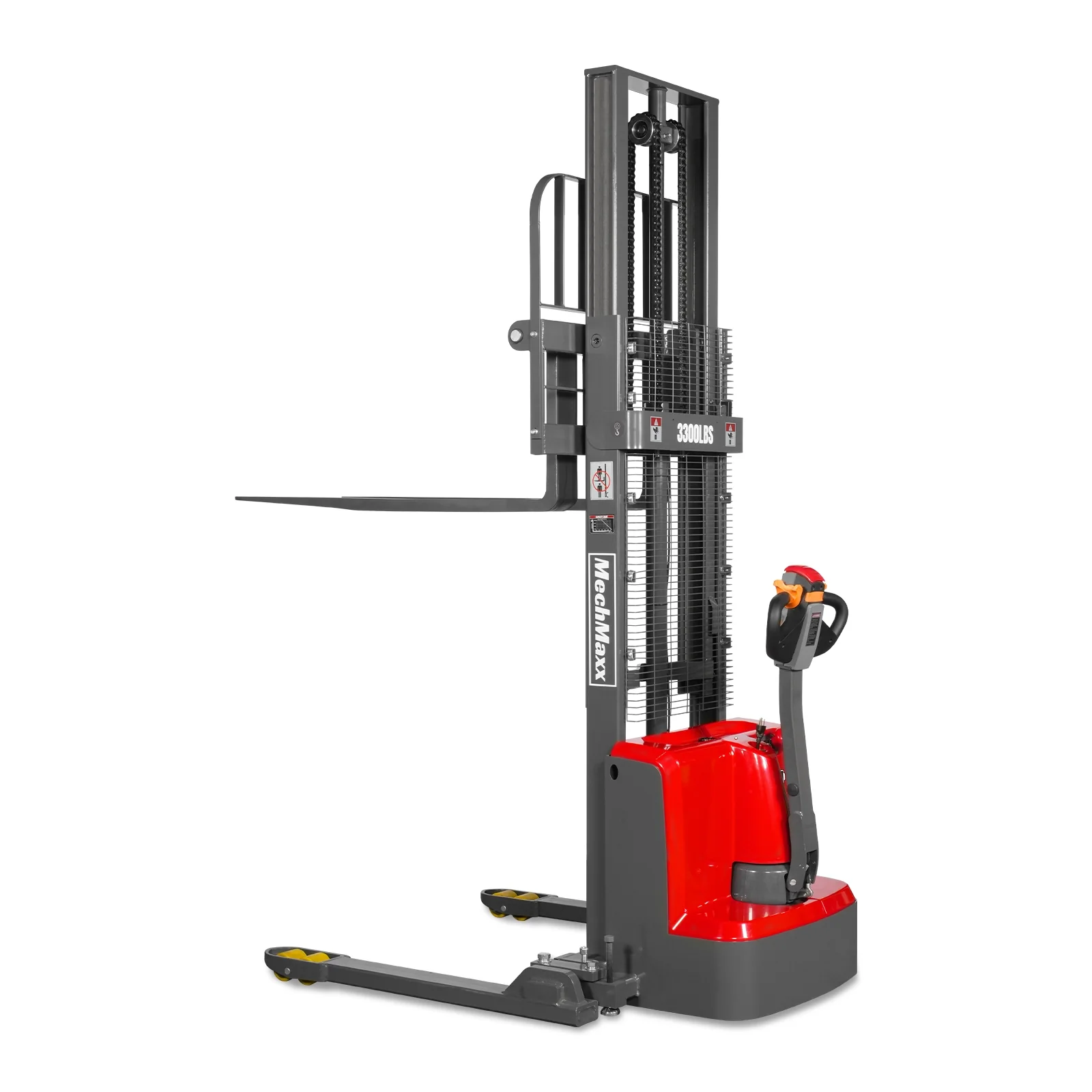 3300lbs Lithium-ion Electric Straddle Stacker,  98" Lift,  Adjustable Legs & Forks,  F33-98S - Image 30