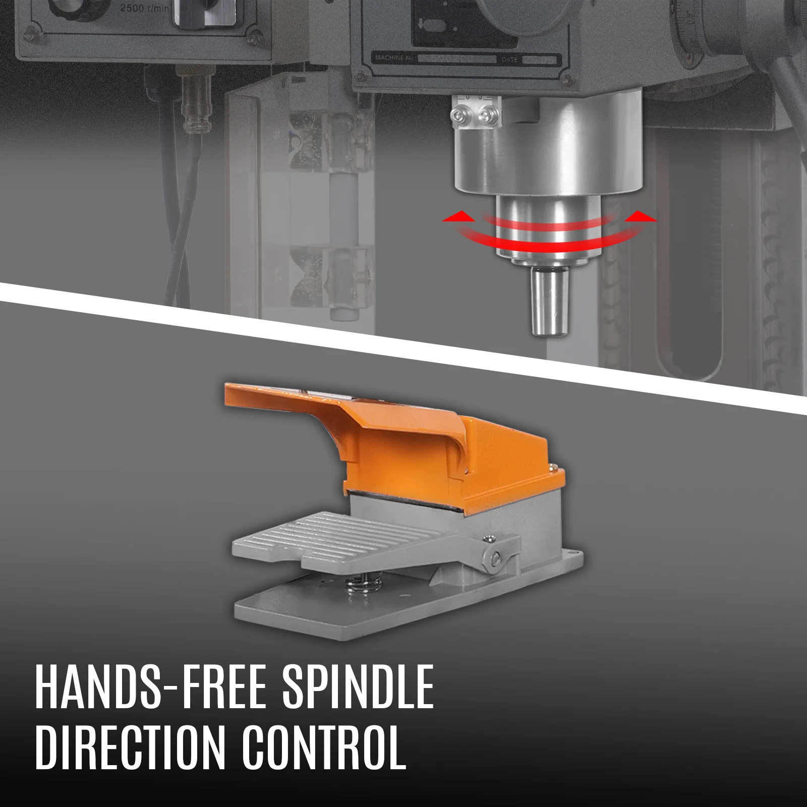 1.5HP 7‘’x 27-1/2‘’ Benchtop Mini Mill Drill Machine, Variable Speed, R8 Spindle, Brushless Motor, 110V, Compact Milling Drilling Tool for Garage Shop, DIY Metalworking without Stand VM25LD - Image 10