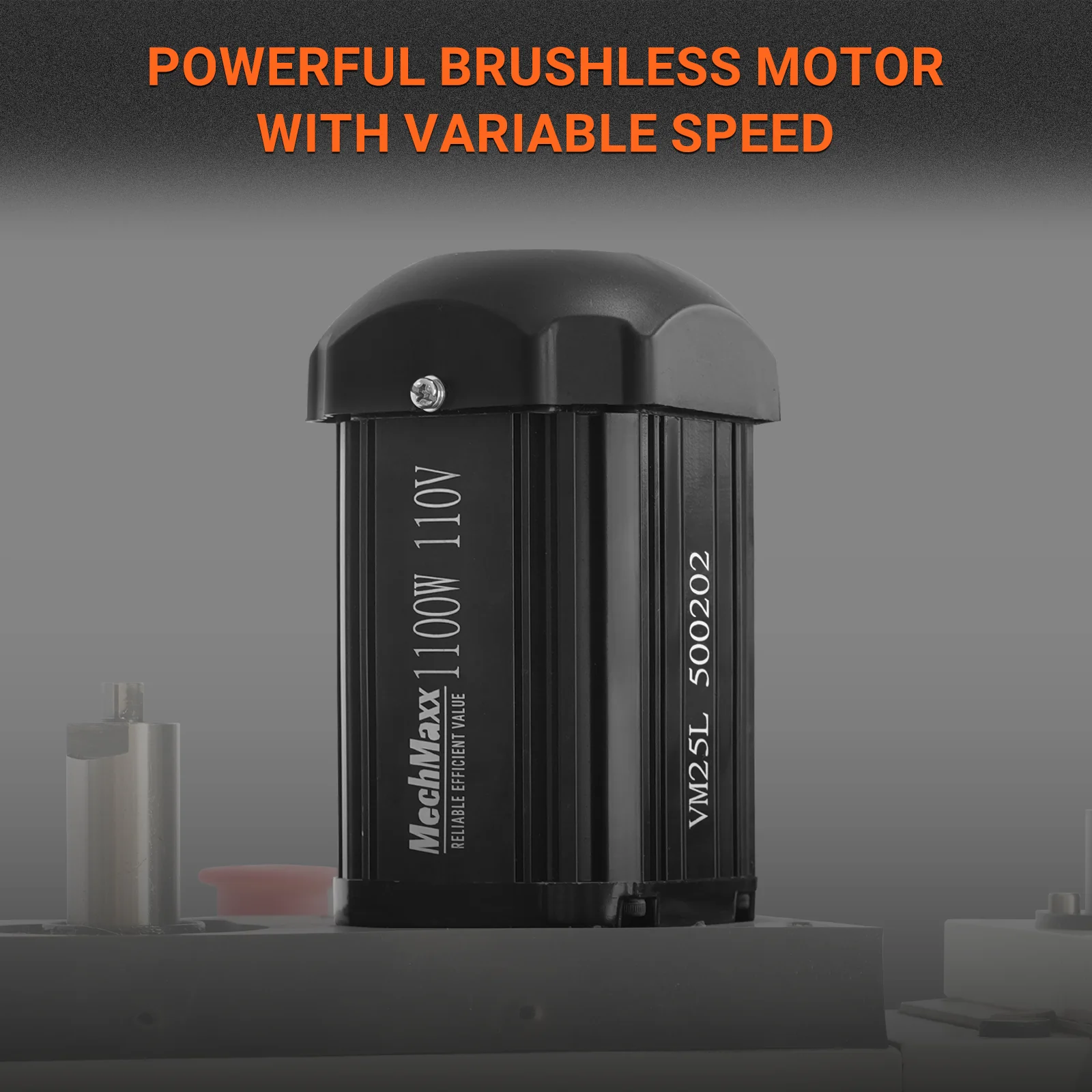 7‘’ x 27-1/2‘’ Benchtop Mini Mill Drill Machine, Variable Speed, Brshless Motor, R8 Spindle, 1.5 HP, 110V, Compact Milling Drilling Tool for Garage Shop, DIY Metalworking without Stand VM25L - Image 4