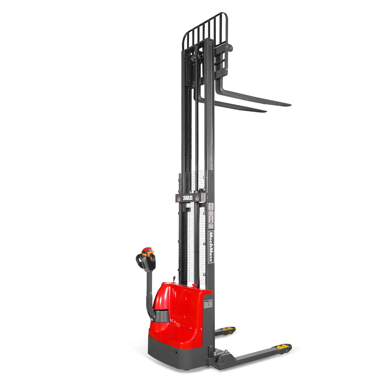 2640lbs Lithium-ion Electric Straddle Stacker,  118" Lift,  Adjustable Legs & Forks,  F26-118S - Image 33
