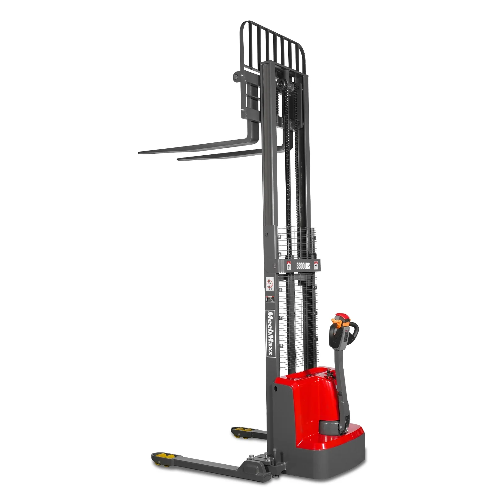 3300lbs Lithium-ion Electric Straddle Stacker,  98" Lift,  Adjustable Legs & Forks,  F33-98S - Image 37