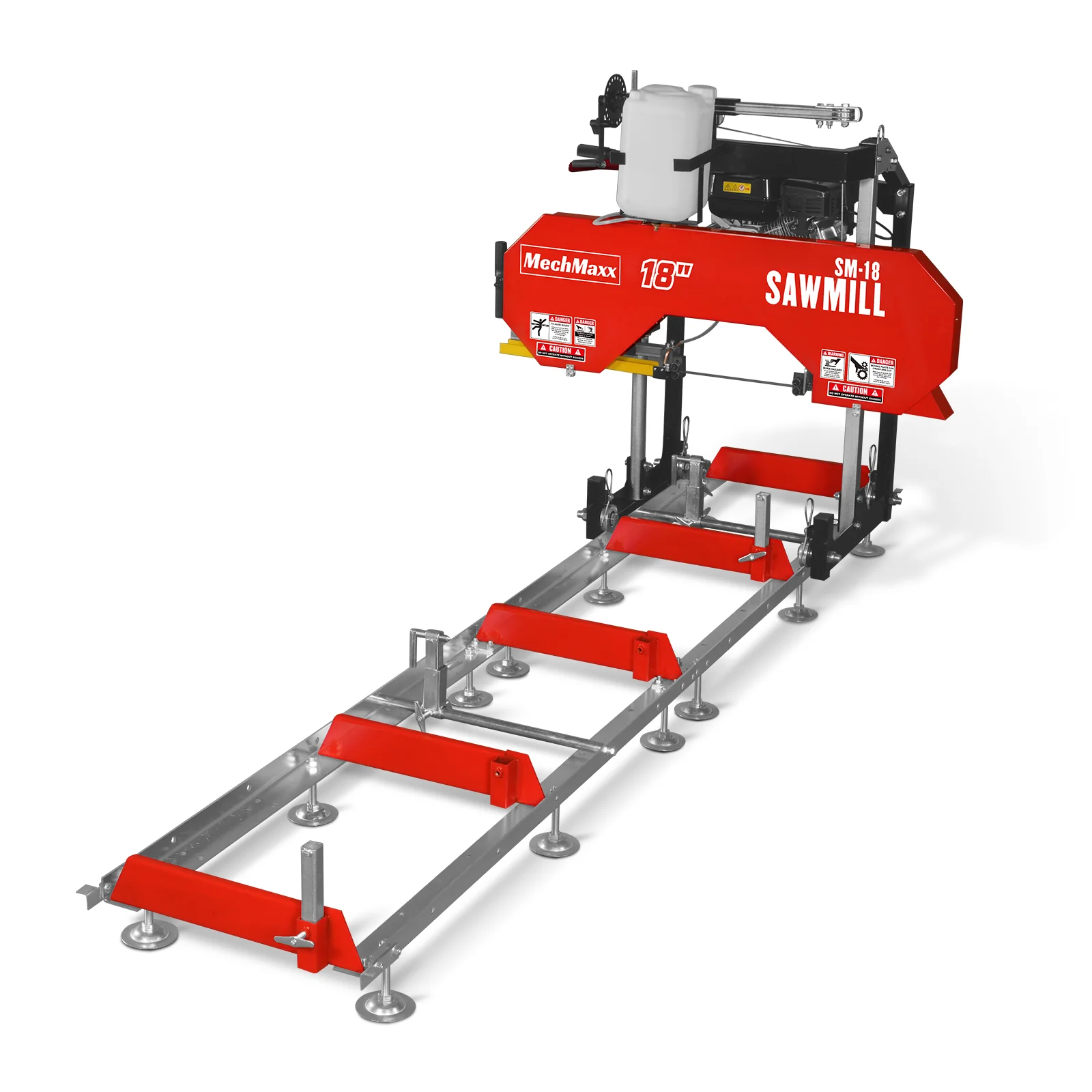18" Portable Sawmill,  212cc 7HP Gasoline Engine,  15" Board  Width,  10' Track Length ,  SM-18 - Image 18
