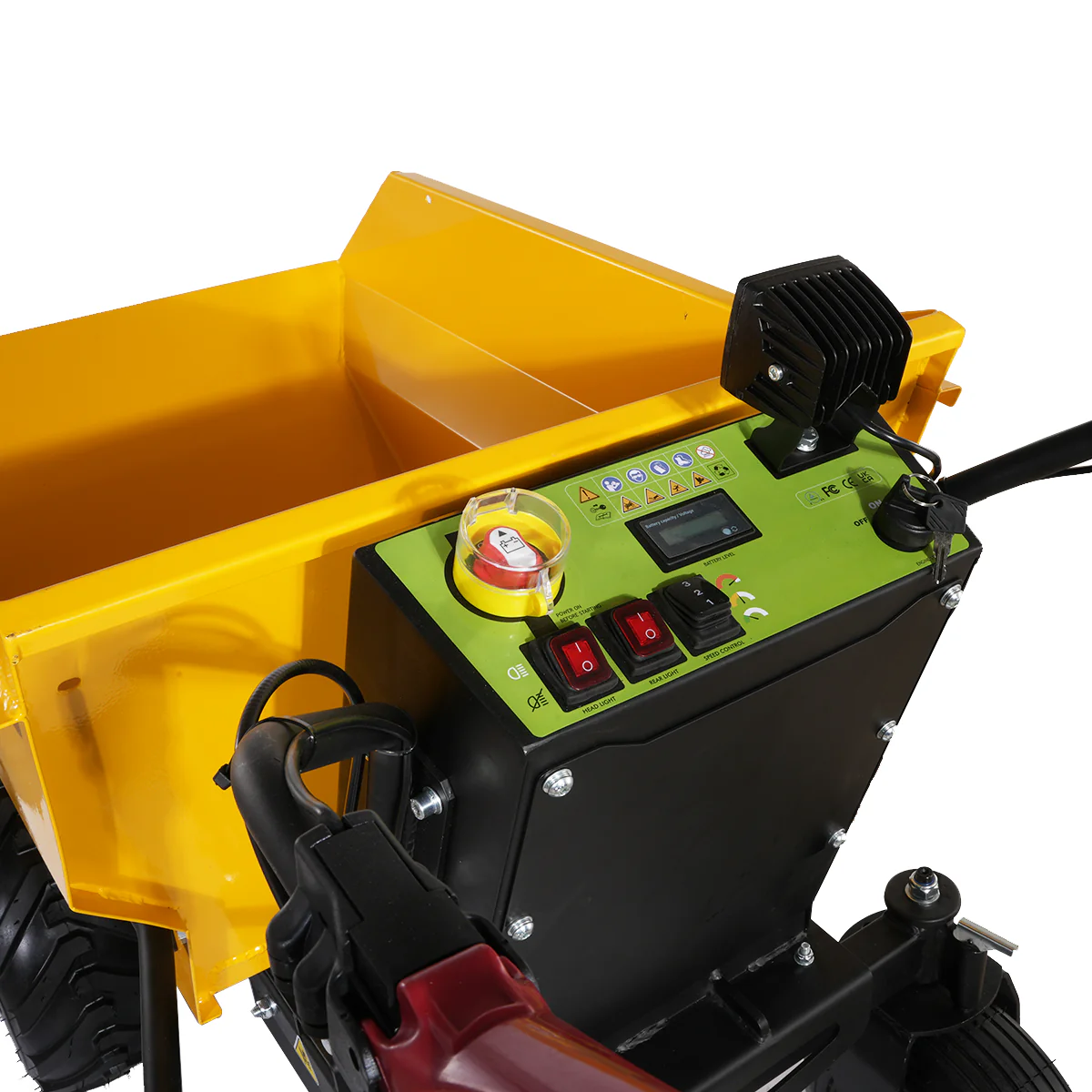 MechMaxx 1100Lbs Loading Battery Powered Barrow Electric Mini Dumper for Sale,  1000W 48V Brushless DC Motor,  E50 - Image 12