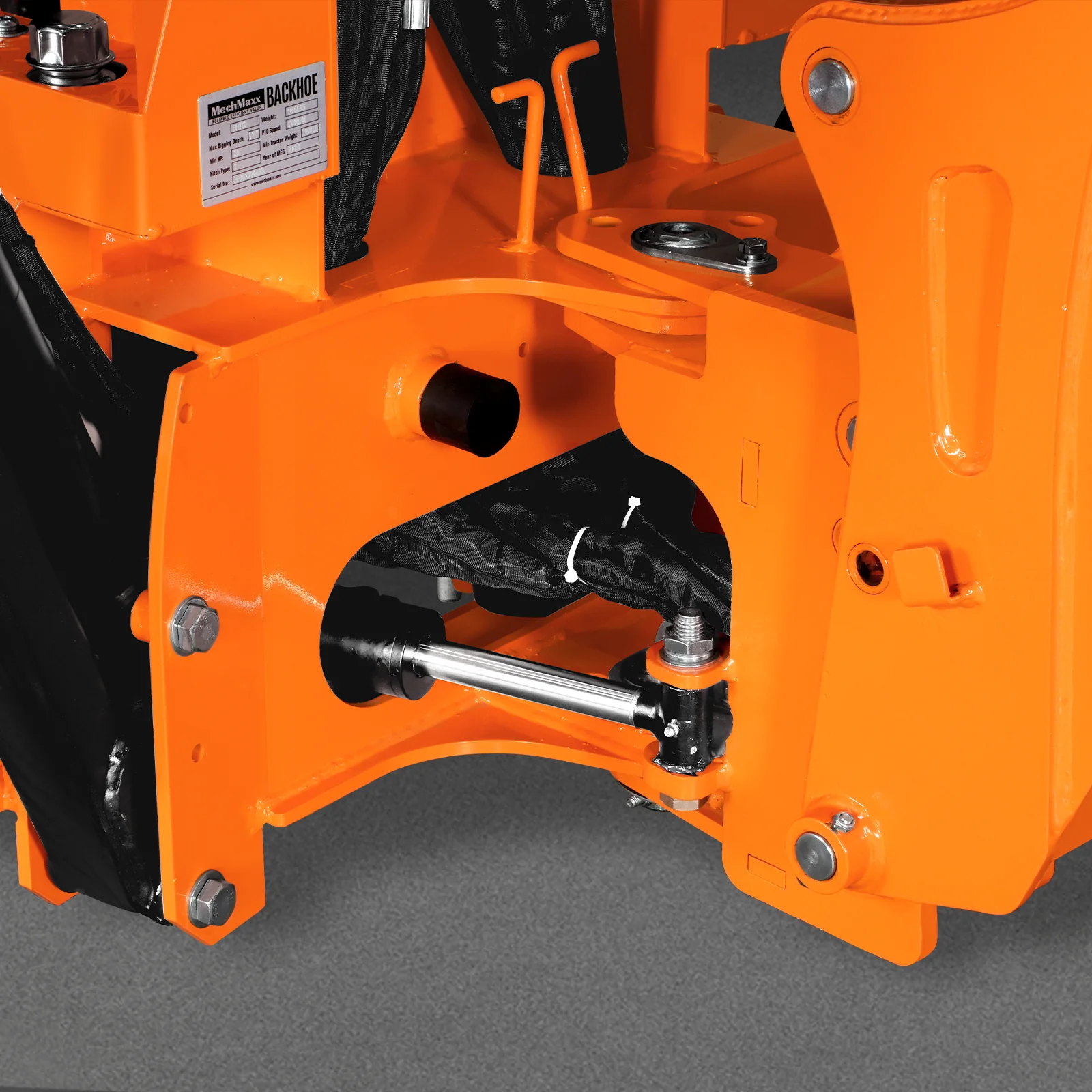 8' Tractor Backhoe Attachment with Hydraulic Thumb,  15" Bucket,  ISO/SAE Switchable Controls,  Self-Contained Hydraulic System,  3 Point Hitch Cat.1 & 2,  20-100 HP,  BH760H - Image 11