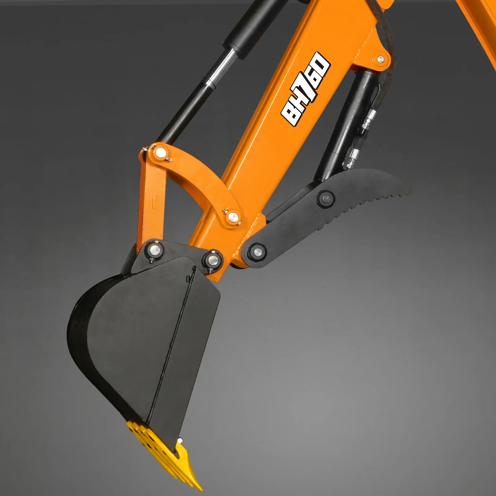 8' Tractor Backhoe Attachment with Hydraulic Thumb,  15" Bucket,  ISO/SAE Switchable Controls,  Self-Contained Hydraulic System,  3 Point Hitch Cat.1 & 2,  20-100 HP,  BH760H - Image 12