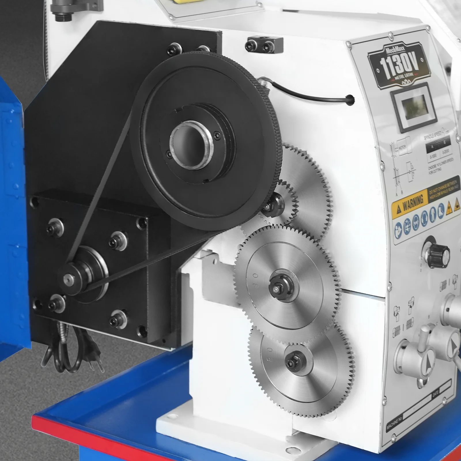 Metal Lathe Machine with DRO 11'' x 30'' High Precision Benchtop 0-2000 RPM Brushless Motor Variable Speed Metal Working Machine 2HP Small Lathe without Stand 1130VD - Image 13